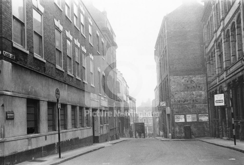 Pilcher gate, Lace Market, Nottingham, 1964