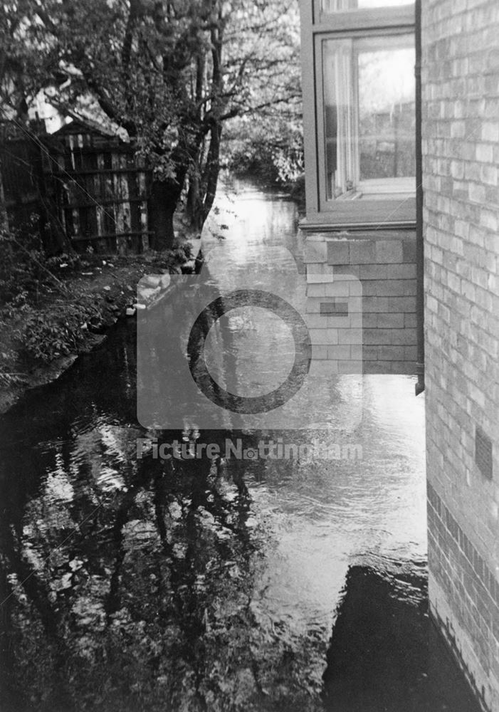 River Leen From Abbey Bridge, Lenton, Nottingham, 1966