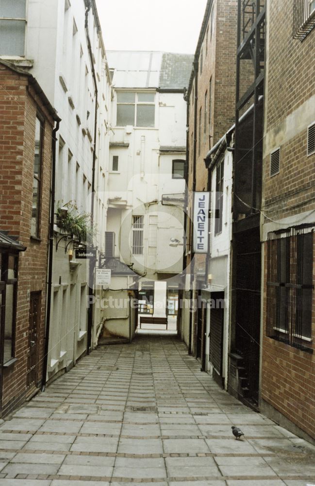 South Veiw of Greyhound Street, Old Market Square, Nottingham, 1997