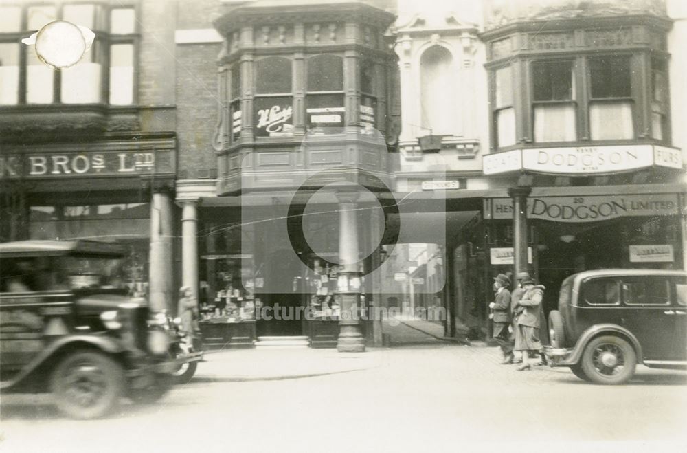 Long Row East, Old Market Square, Nottingham, 1930