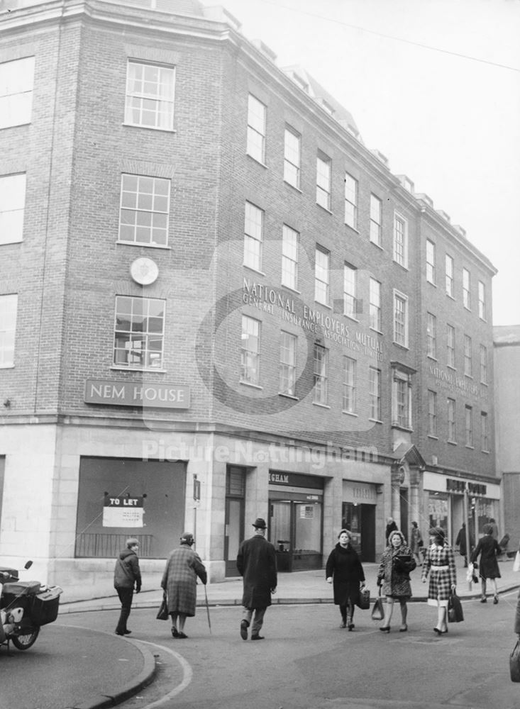 NEM House, Bridlesmith Gate, Nottingham, c 1970s