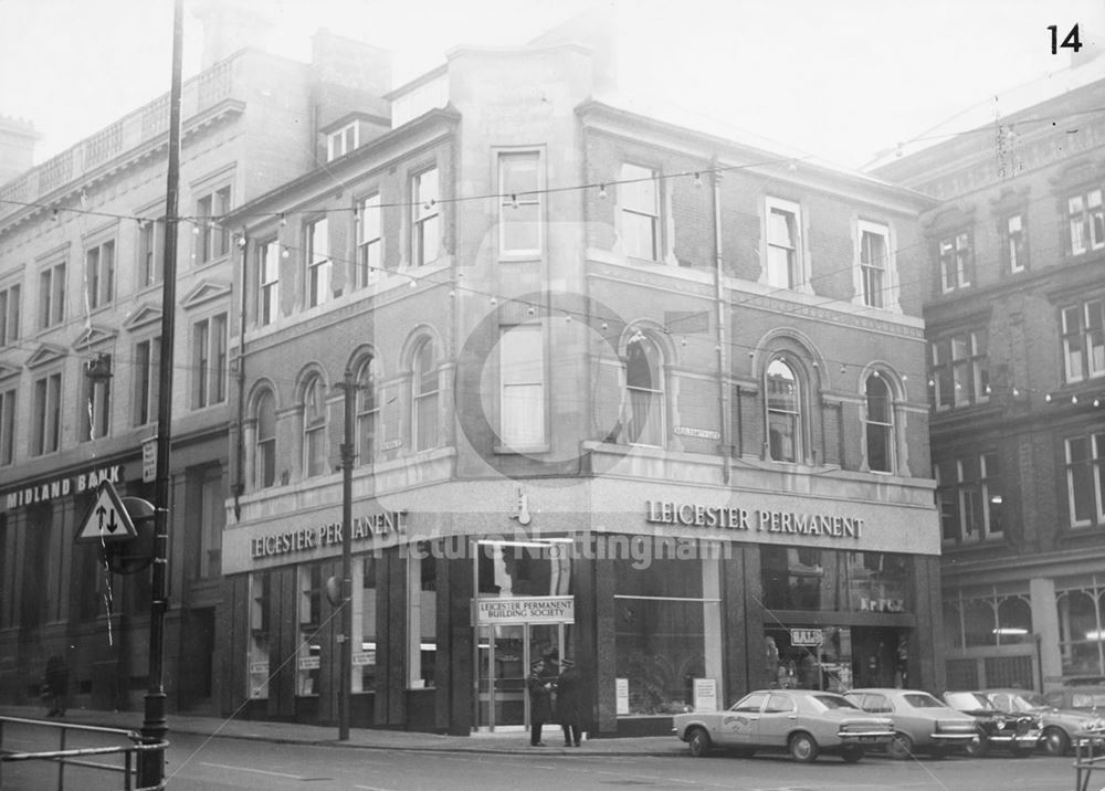 Leicester Permanent Building Society, Victoria Street, Nottingham, c 1970s