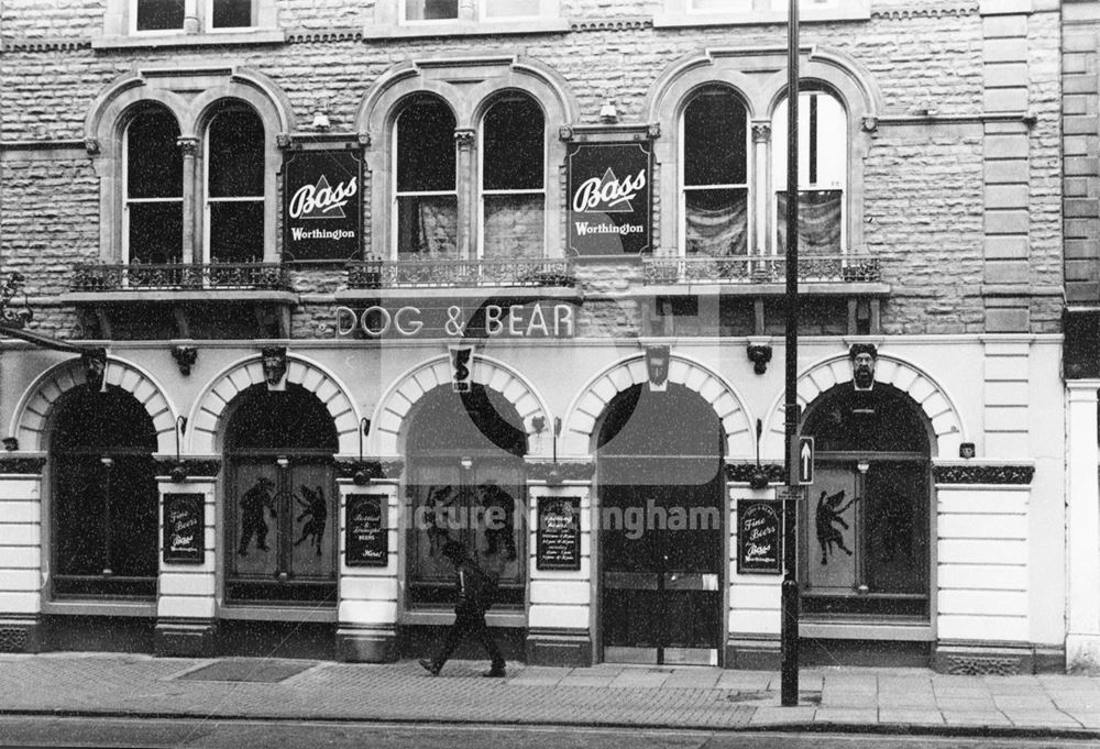 Dog and Bear PH, Bridlesmith Gate, Nottingham, c 1970s