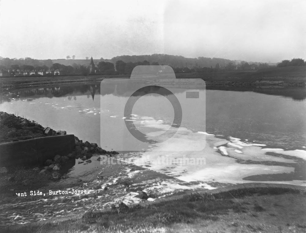 River Trent Looking Towards Burton Joyce, Burton Joyce, c 1950