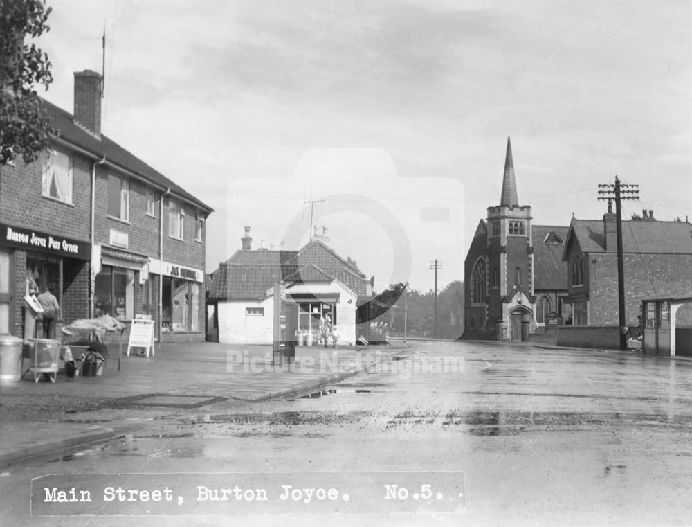 Main Street, Burton Joyce, c 1960