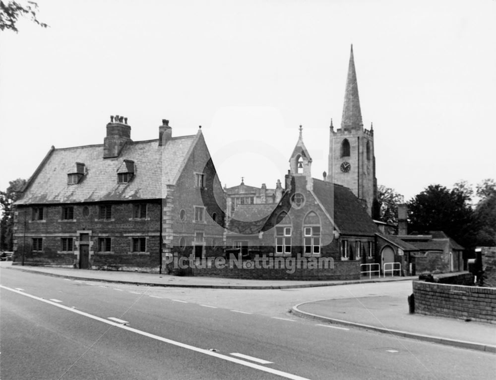 St Mary's Church and School, Church Street, Bunny, 1964