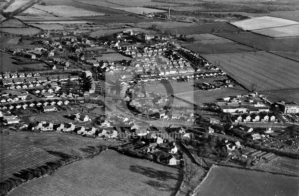 Aerial View of Bilsthorpe, Bilsthorpe, 1973