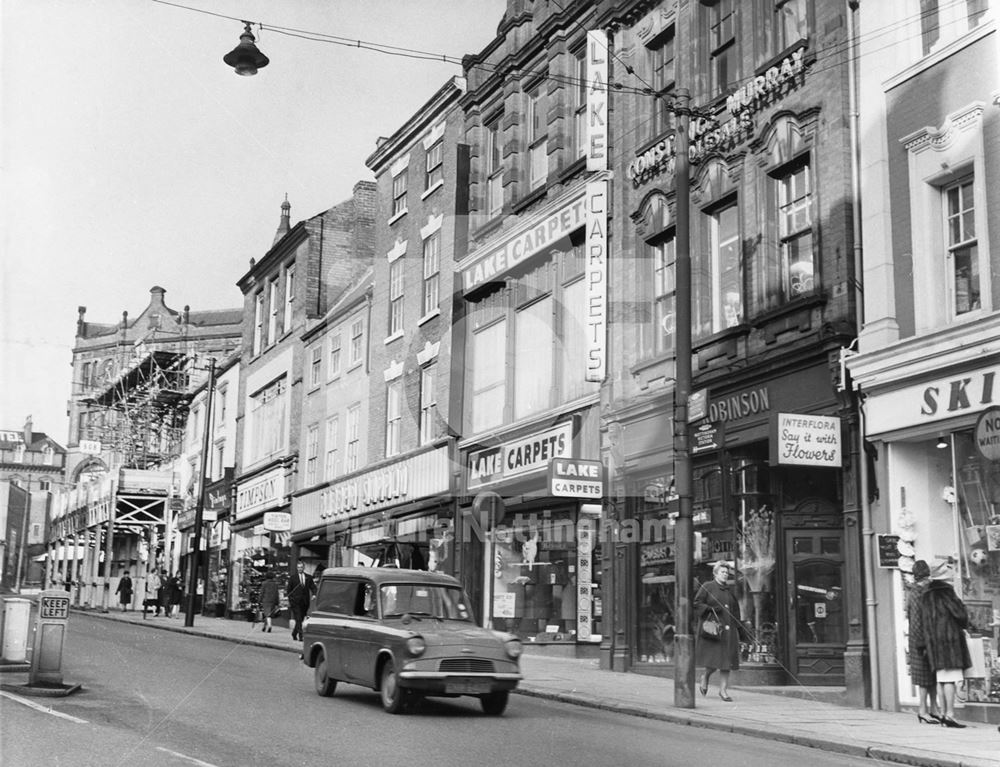 Chapel Bar North Side, Nottingham, 1966