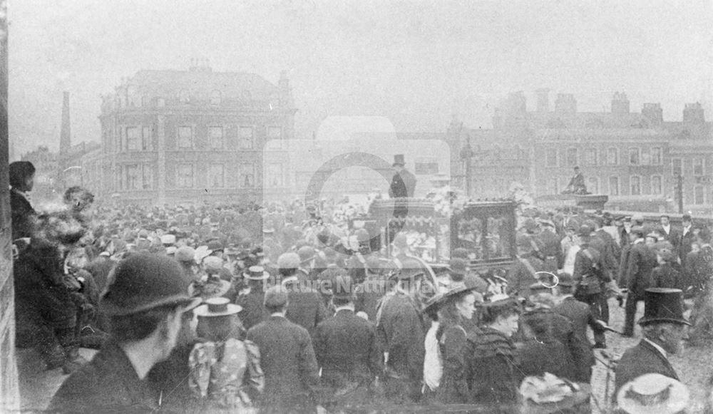 Funeral Procession, Carrington Street, Nottingham, c 1890