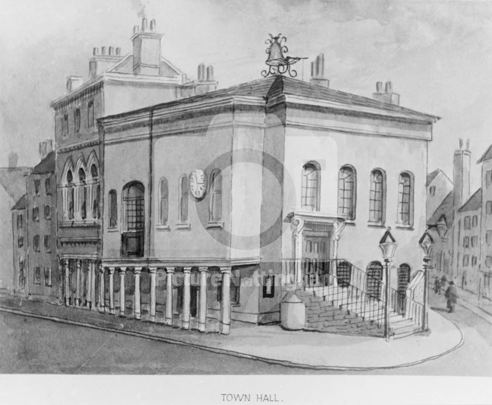 Old Town Hall, High Pavement, Lace Market, Nottingham, c 1800s-1890s