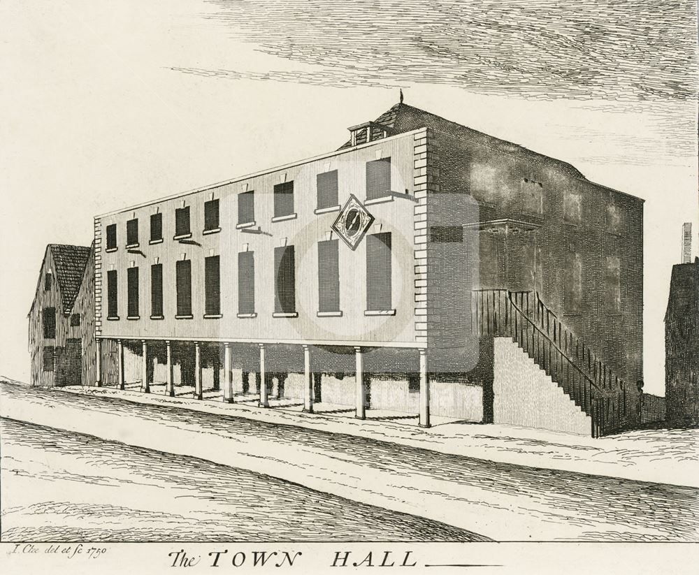 Old Town Hall, High Pavement, Lace Market, Nottingham, 1750