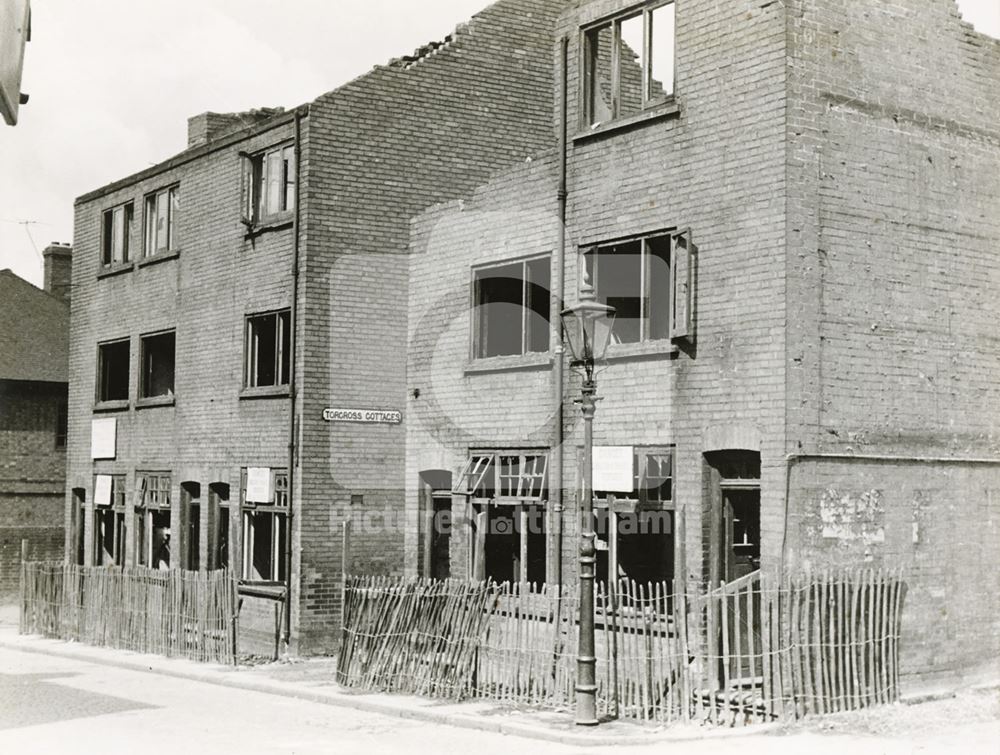 Torcross Cottages, St Peter's Street, Radford, Nottingham, 1958