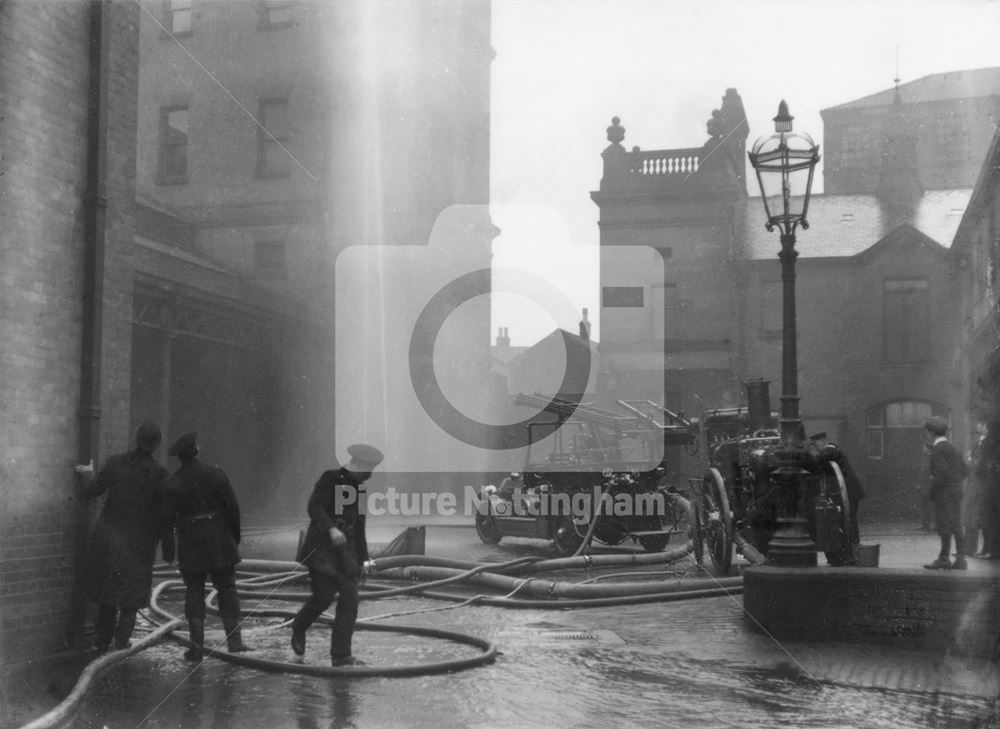 Station Fire, South Sherwood Street, Nottingham, c 1930