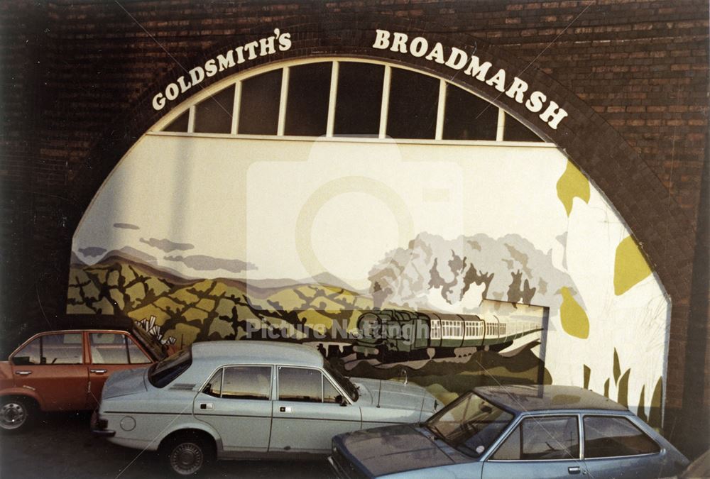 Goldsmith's Garage, Middle Hill, Nottingham, 1980s