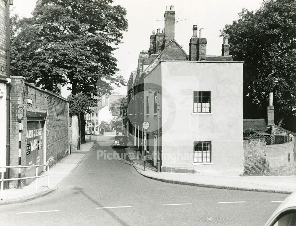 Castle Gate from Castle Road, Nottingham, 1963