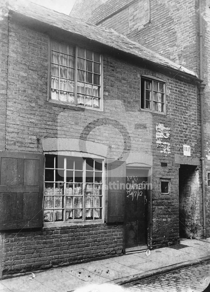 30 Chapel Street off Alfreton Road, Nottingham, 1912