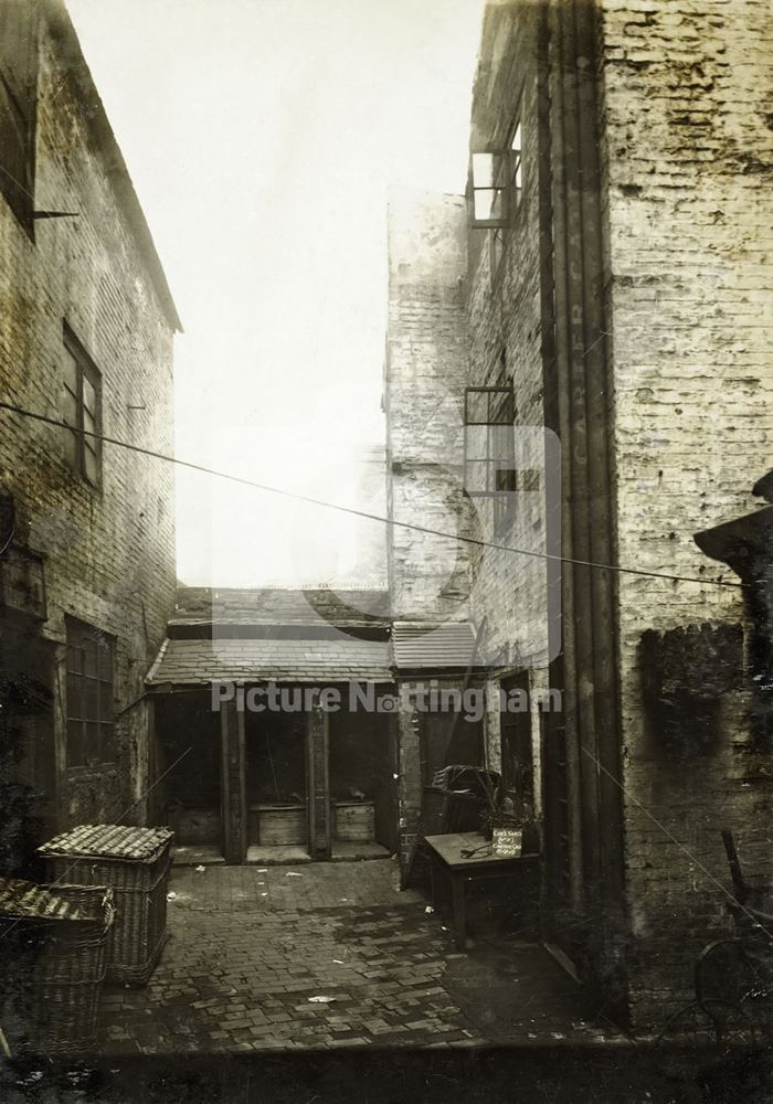 Cox's Yard, Carter Gate, Lace Market, Nottingham, 1919