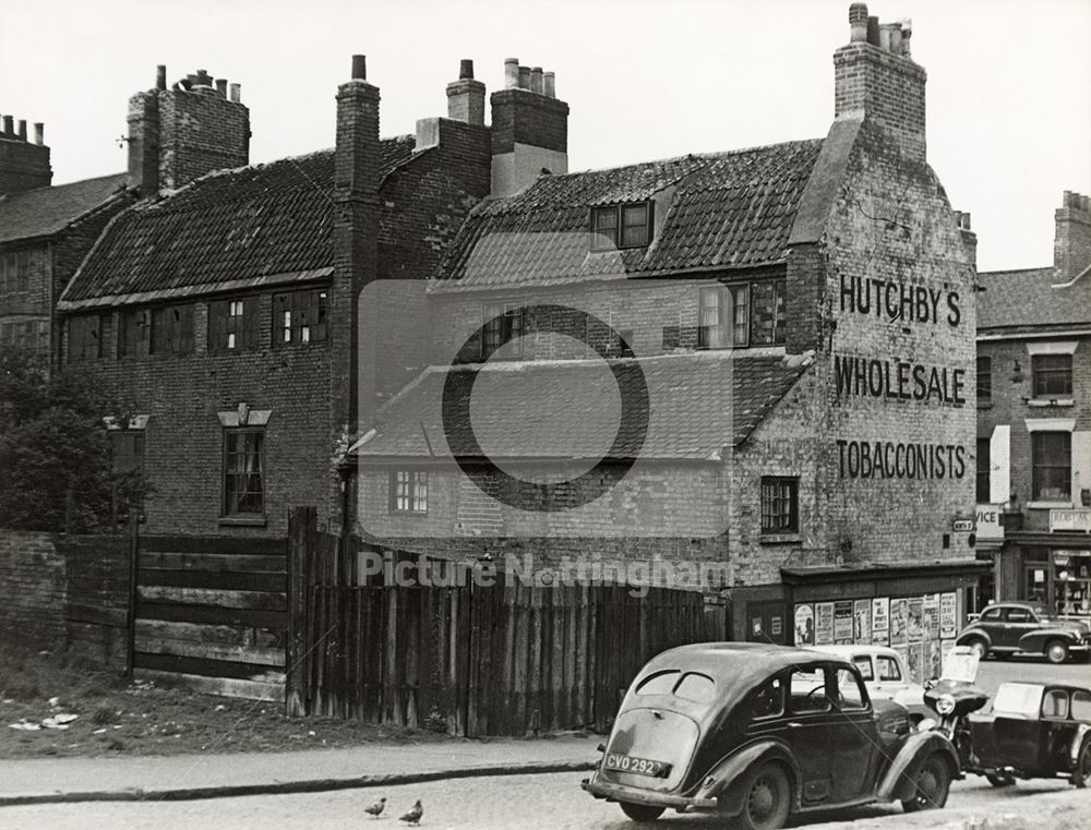 Rear of 26-28 Carlton Road from North Street, Sneinton, Nottingham, 1958