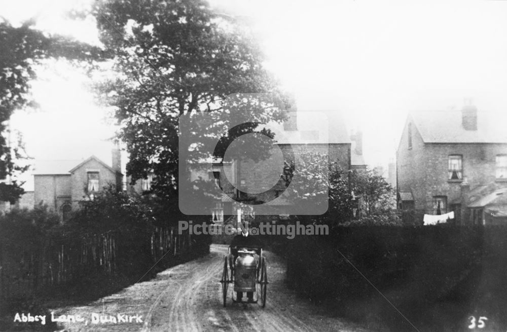 Abbey Lane, Dunkirk, Nottingham, c 1920