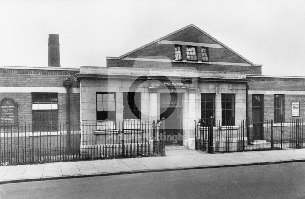 Public Wash House, Noel Street, Hyson Green, Nottingham, c 1973