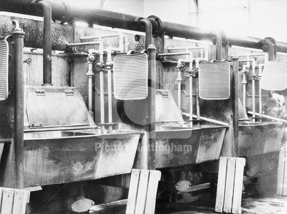 Interior of Public Wash House, Noel Street, Hyson Green, Nottingham, 1956