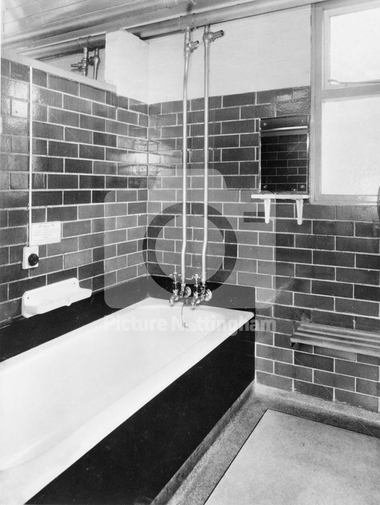 Manning Private Baths, Hawthorne Street, Meadows, Nottingham, 1953