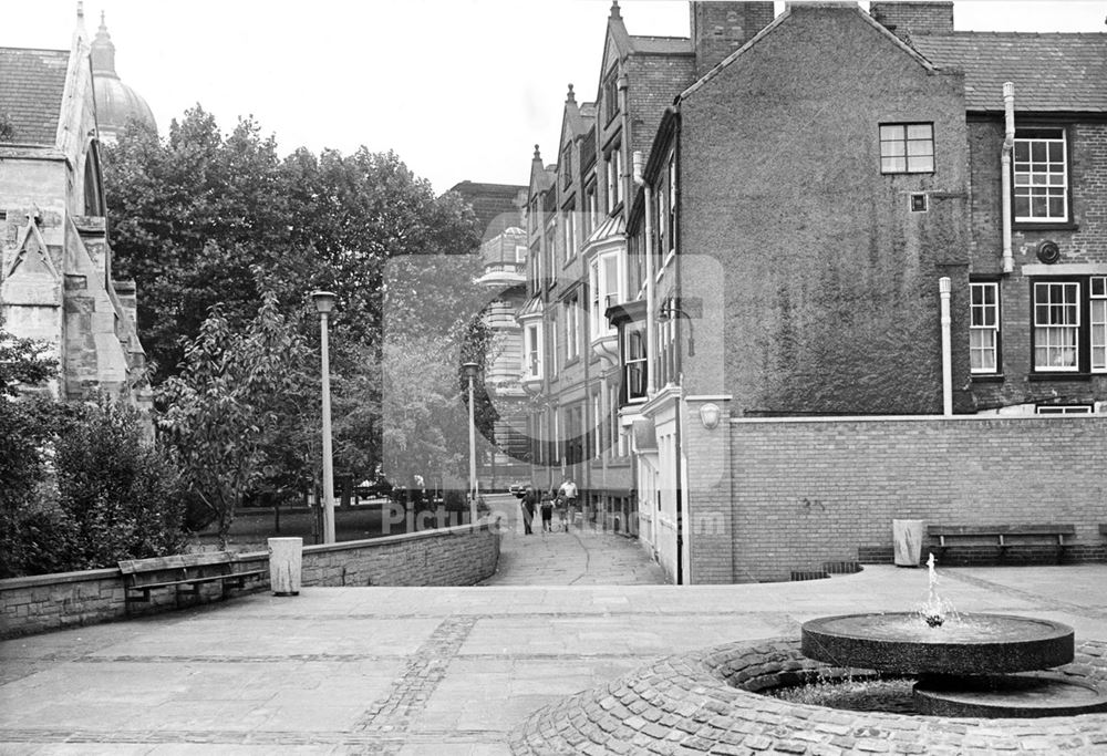 Church Walk, St Peter's Gate, Nottingham, c 1973