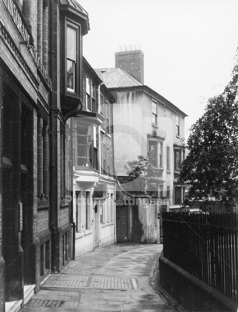 Church Walk, St Peter's Gate, Nottingham, c 1956