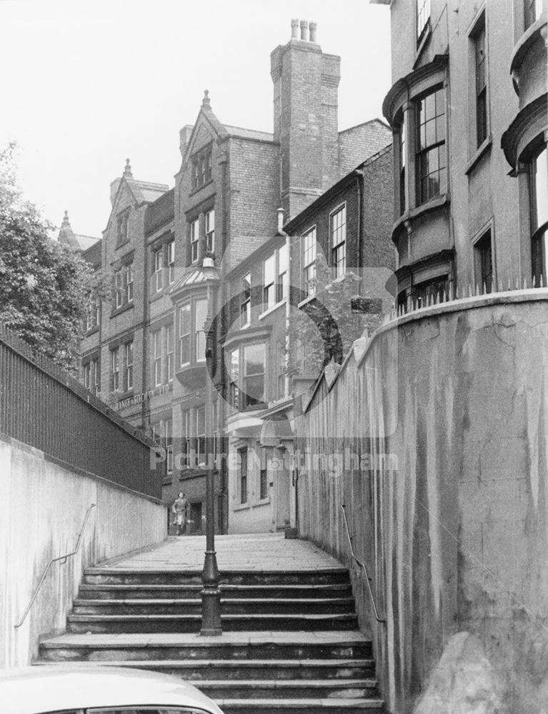 Church Walk, St Peter's Gate, Nottingham, c 1956