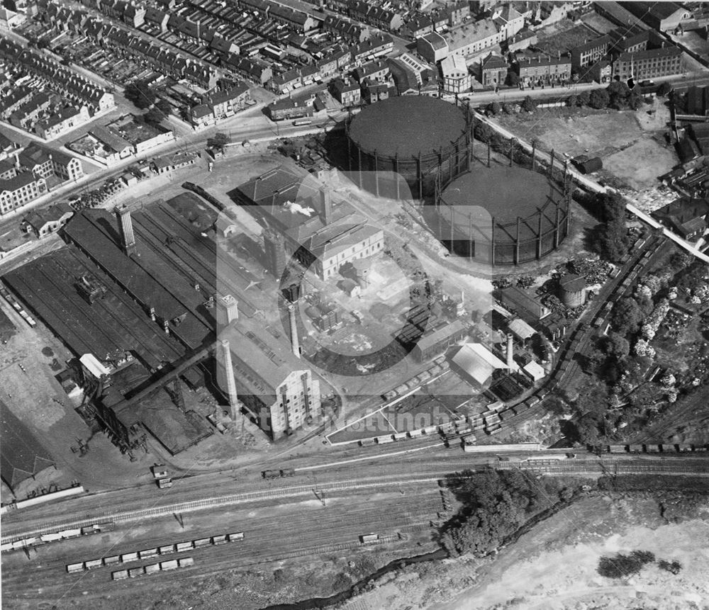 Aerial View of Basford Gas Works, Radford Road, Basford, 1934