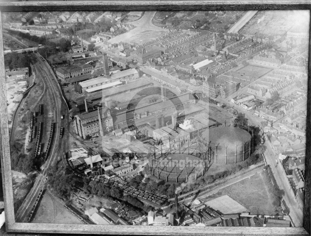 Aerial View of Basford Gas Works, Radford Road, Basford, 1934