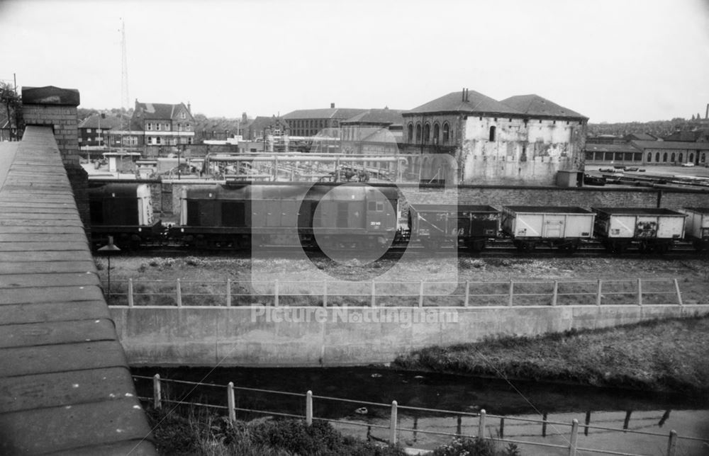 West End of Basford Gas Works, Radford Road, Basford, 1976