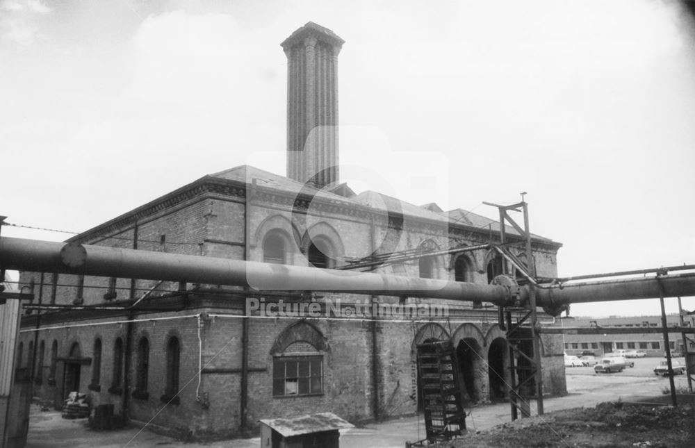 Boiler House and Lime Store, Basford Gas Works, Radford Road, Basford, 1976