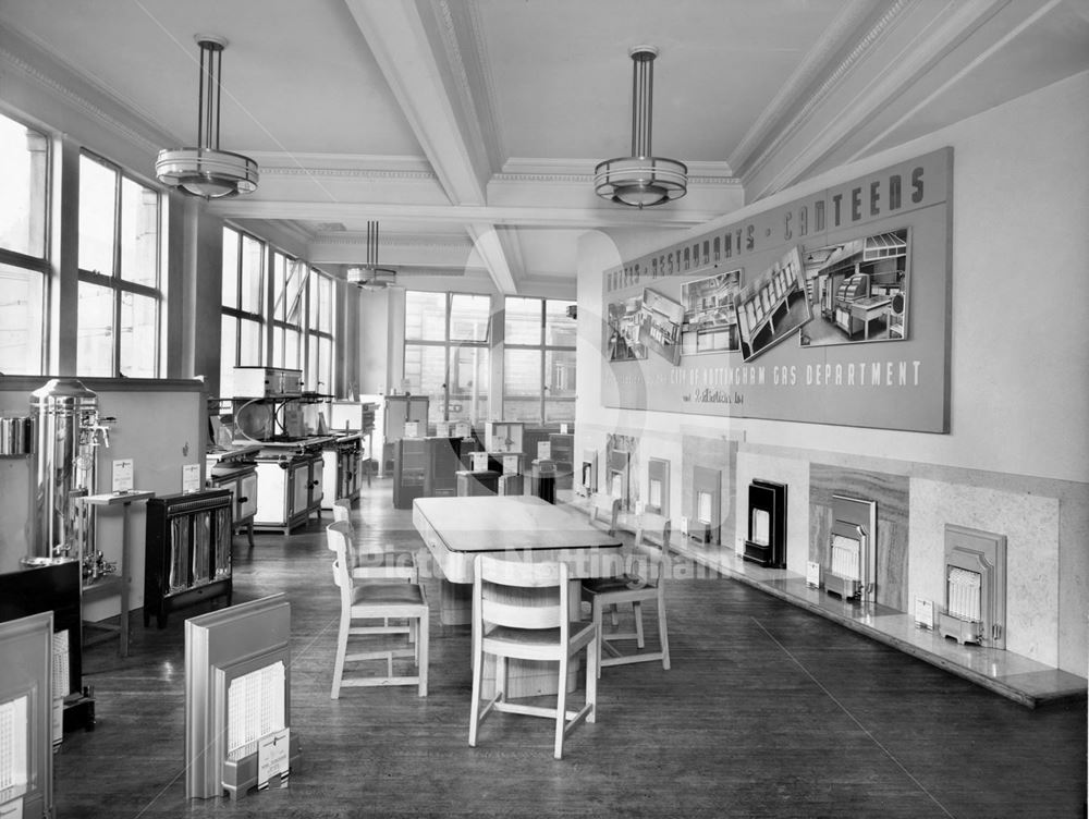 Nottingham and District Gas Show Rooms, 51-55 Lower Parliment Street, Nottingham, 1939