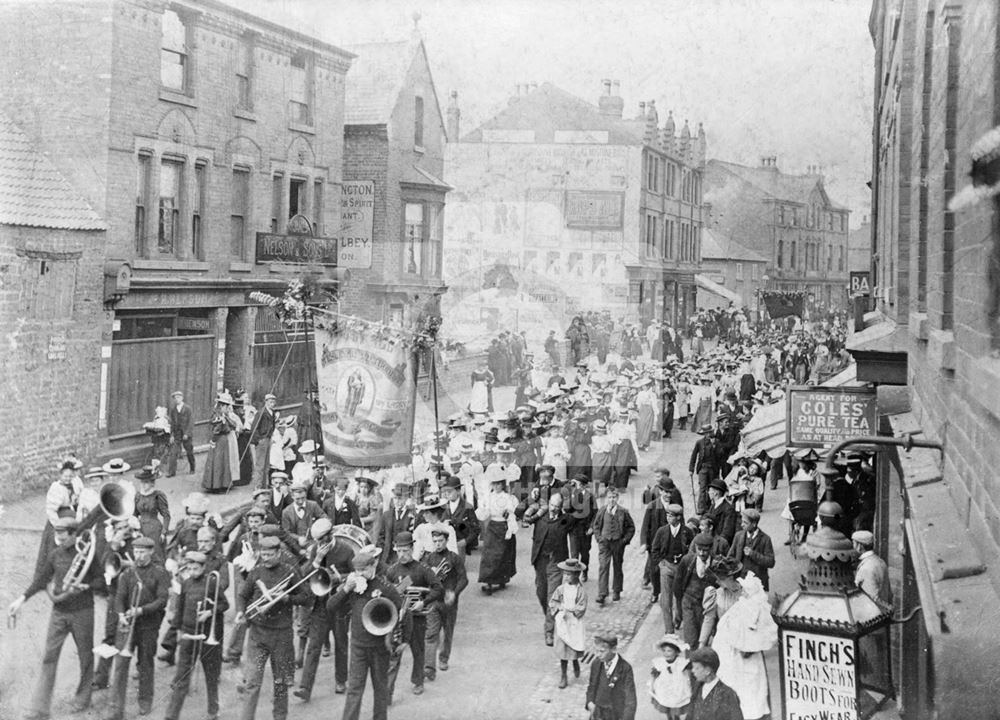 Bulwell Salvation Army Band, Bulwell, Nottingham, 1904