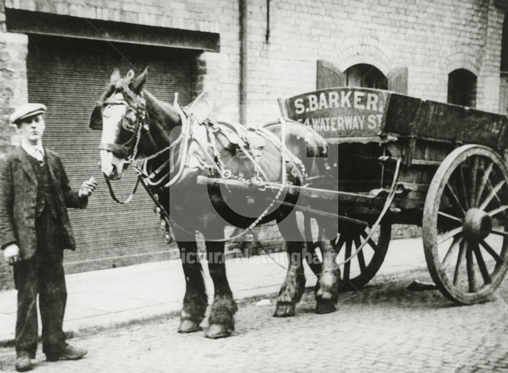 Barker's Haulier, Waterway Street, Nottingham, c 1900