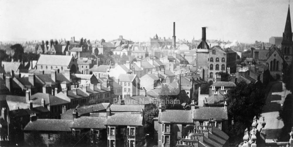 Lambert's Factory Looking West, Talbot Street, c 1900