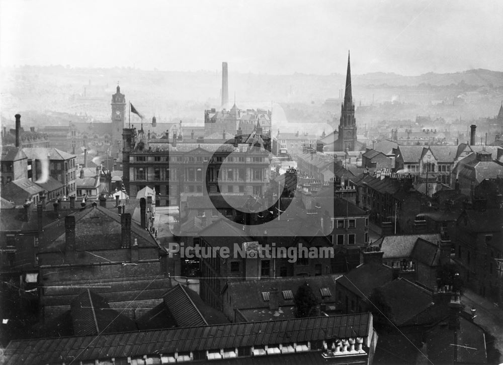 Lambert's Factory Looking West, Talbot Street, c 1900