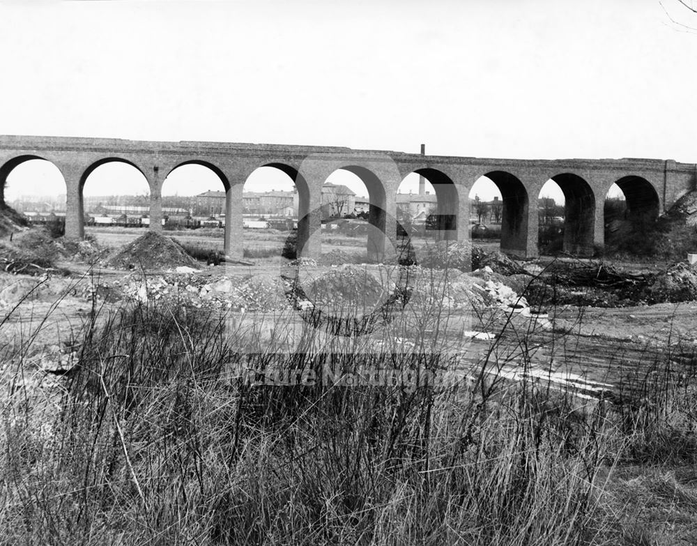 Basford Viaduct, Basford, Nottingham, 1973