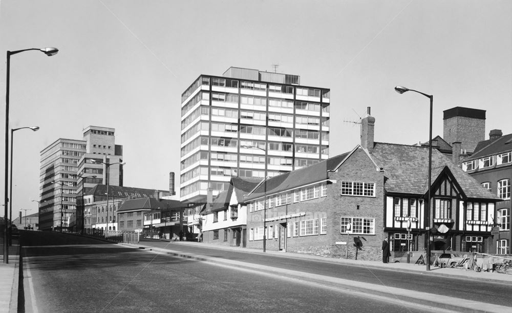 Maid Marian Way, Nottingham, 1969