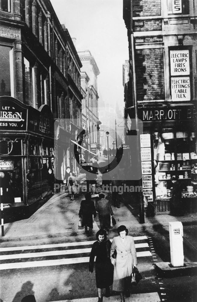 Exchange Walk, Nottingham, c 1950