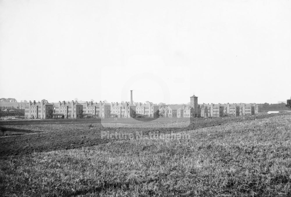 City Hospital Looking North from Valley Road, Sherwood, Nottingham, c 1910s