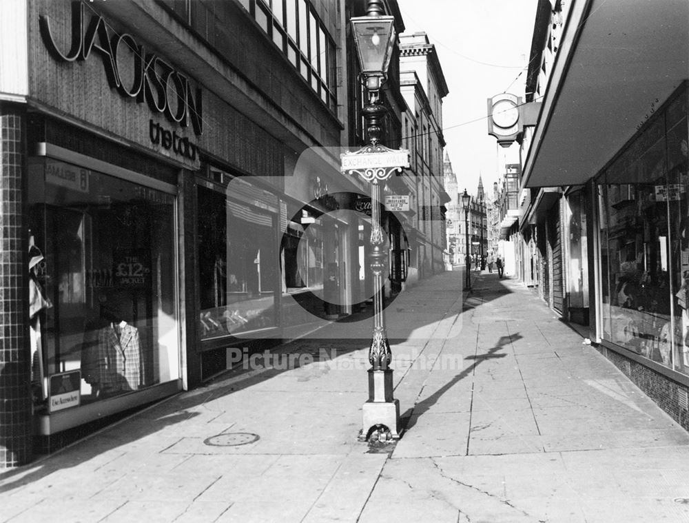 Exchange Walk, Nottingham, 1975