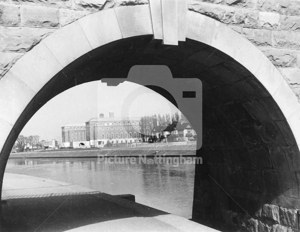 Nottinghamshire County Hall from Victoria Embankment, Nottingham, 1950s