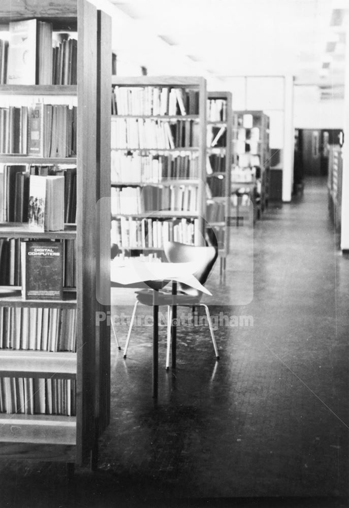 Library Lending Section, County Hall Loughborough Road, West Bridgford, c 1960s