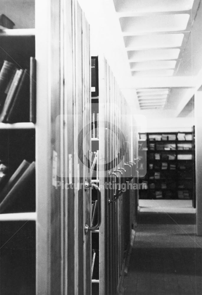 Library Store Room, County Hall Loughborough Road, West Bridgford, c 1960s