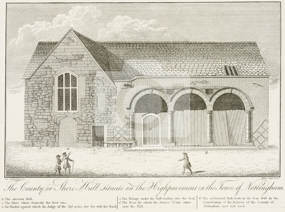 Shire Hall, High Pavement, Lace Market, Nottingham, 1741