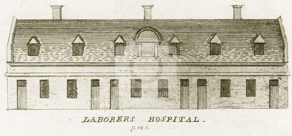 Labourer's Hospital, Chapel Bar, Nottingham, c 1780