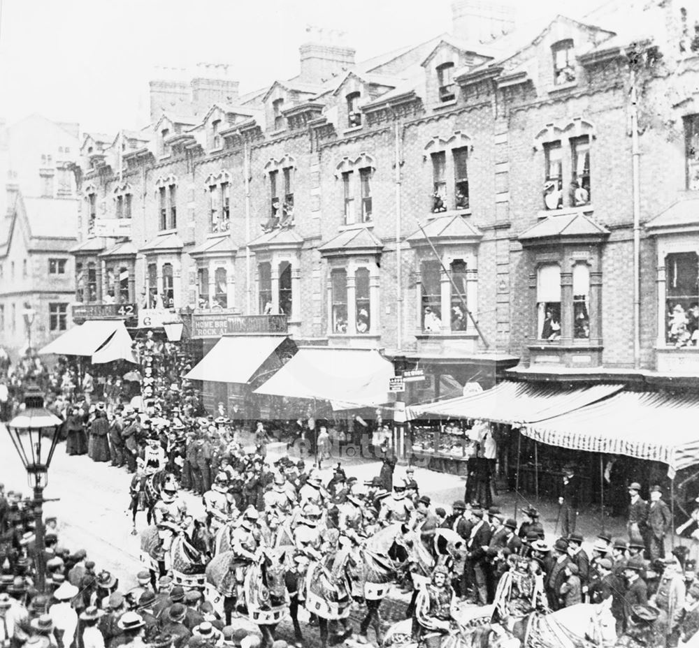 Barnum and Bailey's Procession, Derby Road, Nottingham, 1898