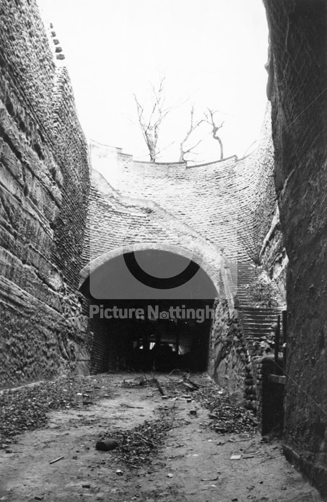 Park Tunnel, Tunnel Road, The Park, Nottingham, 1976